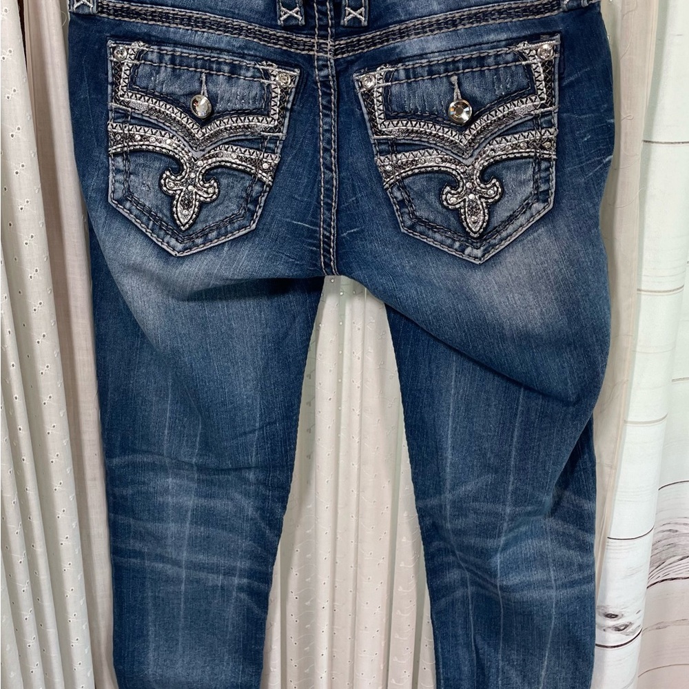 👖Rock Revival Size 26 Celinda Skinny Ankle Med Wash Jeans - Picture 5 of 16